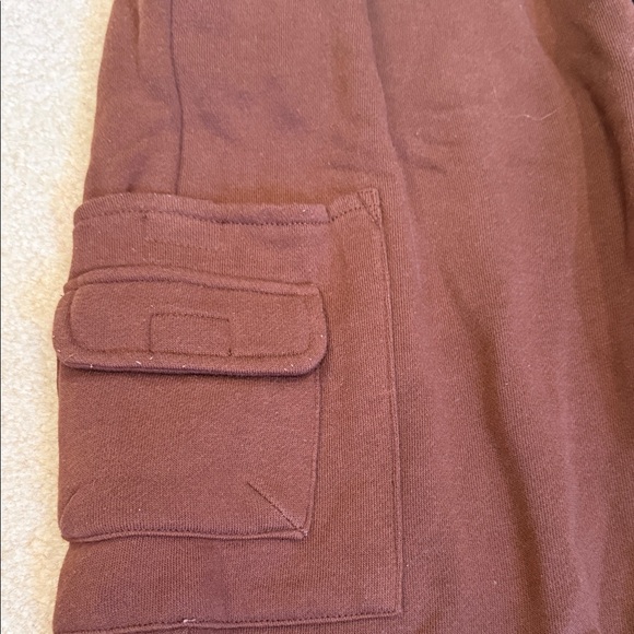 Forever 21 Brown Wide Leg Cargo Sweatpants - Picture 2 of 7